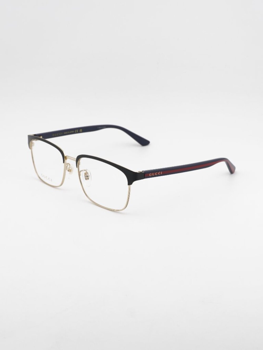 Gucci GG0934OA 005 Eyeglasses Gold / Black 56mm Rectangle Frame